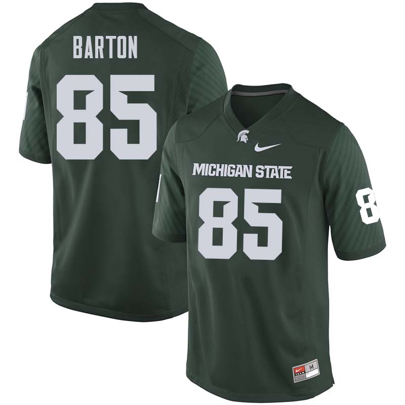 Men #85 Khylin Barton Michigan State College Football Jerseys Sale-Green